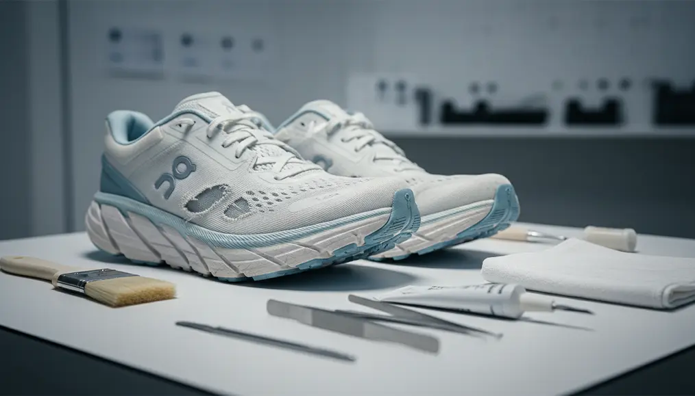 Perbaikan Sepatu Lari Hoka & On Running: Tambal Outsole Habis & Jahit Upper Mesh