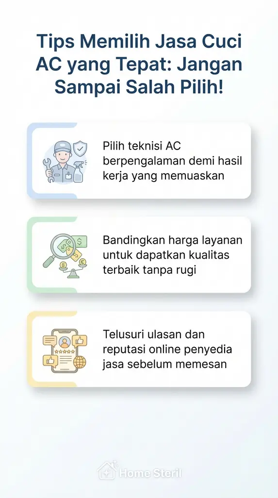 Tips Memilih Jasa Cuci AC yang Tepat: Jangan Sampai Salah Pilih!