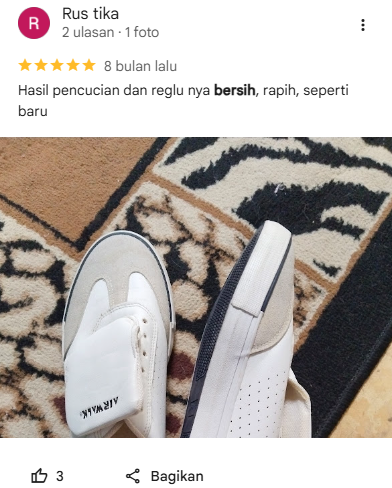 Ulasan Laundry Sepatu Terbaik dari Pelanggan Sneakershoot 