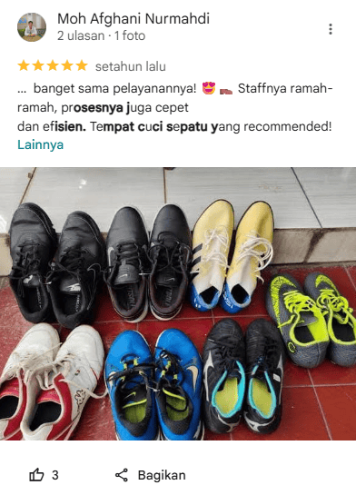 Testimoni Pelanggan Laundry Sepatu di Sneakershoot.id