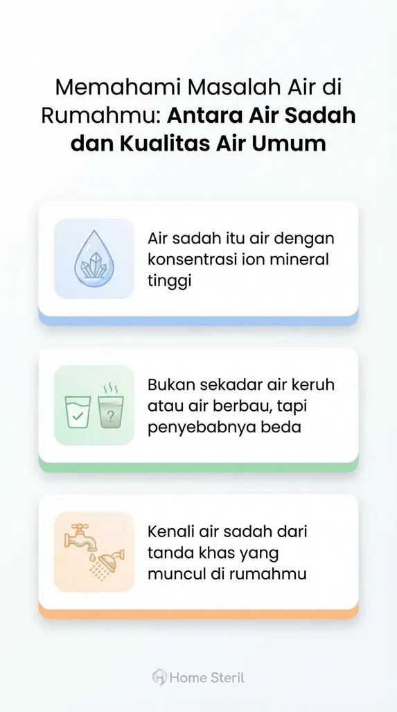 Memahami Masalah Air di Rumahmu: Antara Air Sadah dan Kualitas Air Umum