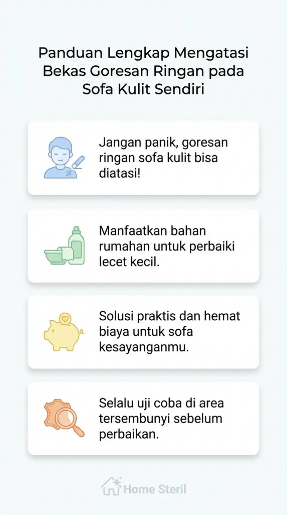 Panduan Lengkap Mengatasi Bekas Goresan Ringan pada Sofa Kulit Sendiri