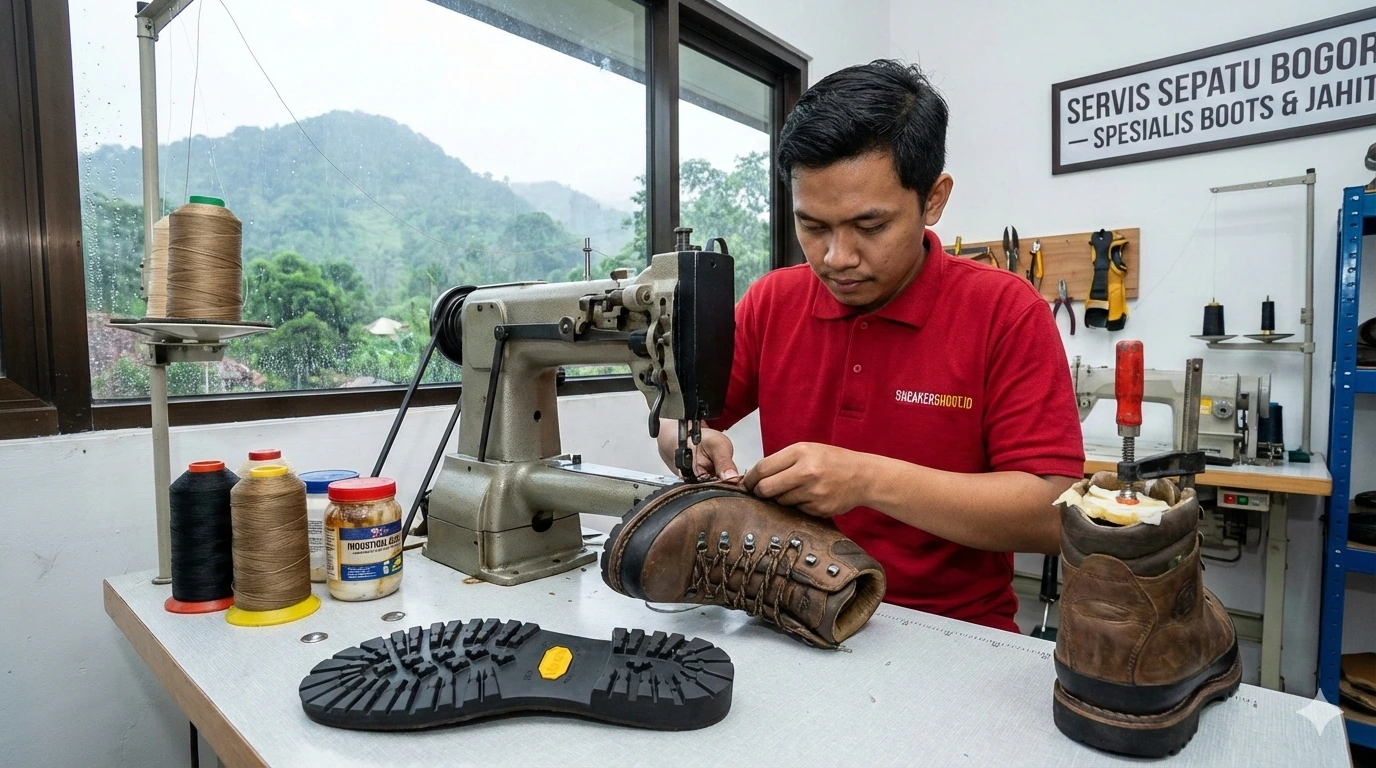 Layanan Spesialis Boots di Servis Sepatu Bogor Terbaik