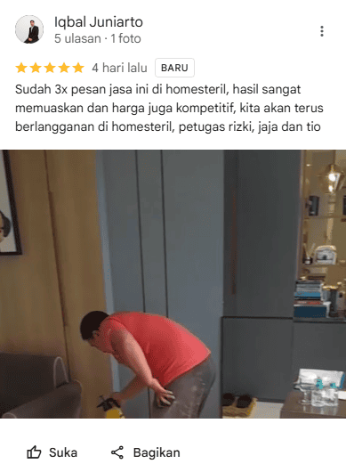 Rating Pelanggan Home Steril