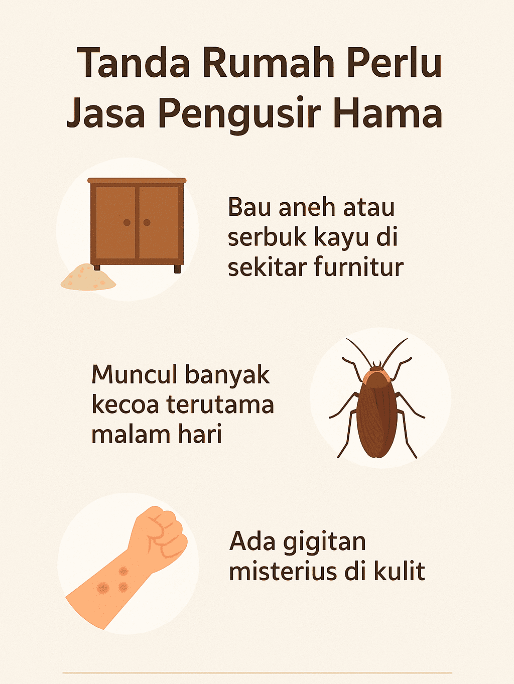 Infografik: Tanda Rumah Perlu Jasa Pengusir Hama