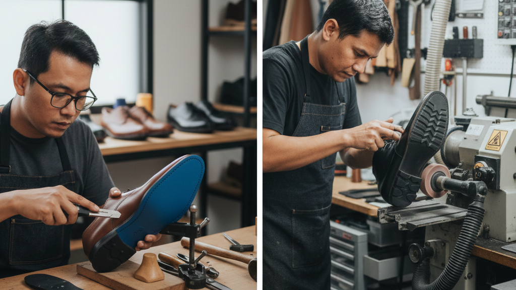 Perbandingan Kualitas Hasil: DIY vs Jasa Perbaikan Sepatu