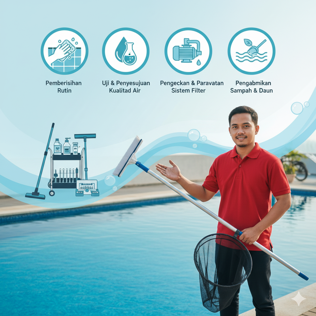 Jenis Layanan Perawatan Kolam Renang Bulanan