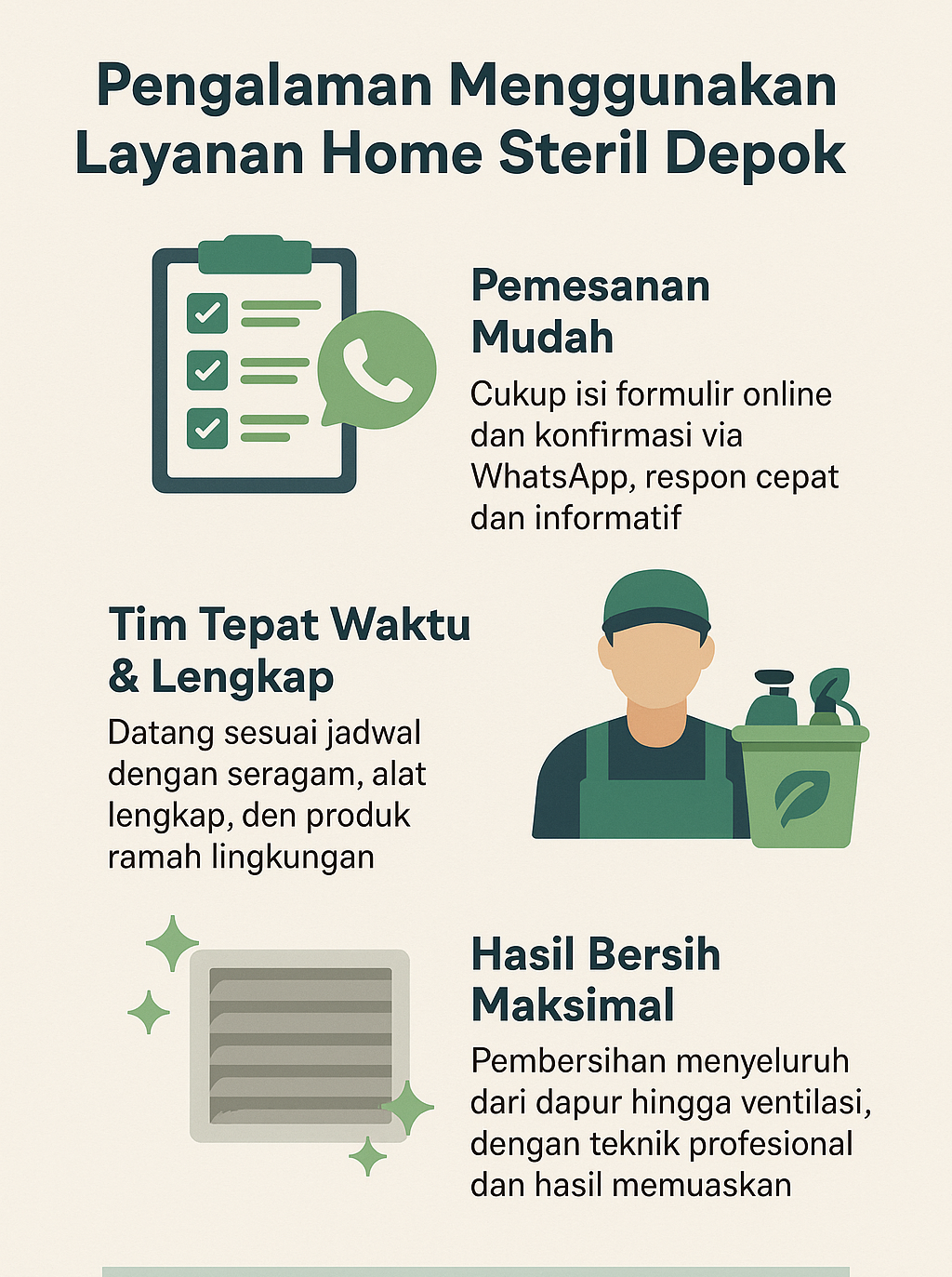 Infografik: Pengalaman Menggunakan Layanan Home Steril Depok