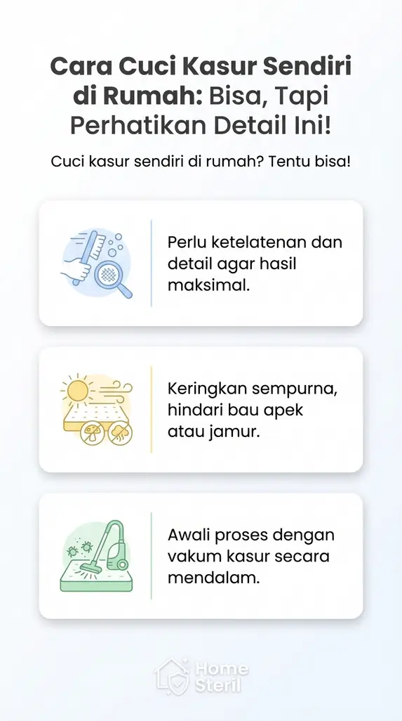 Cara Cuci Kasur Sendiri di Rumah: Bisa, Tapi Perhatikan Detail Ini!