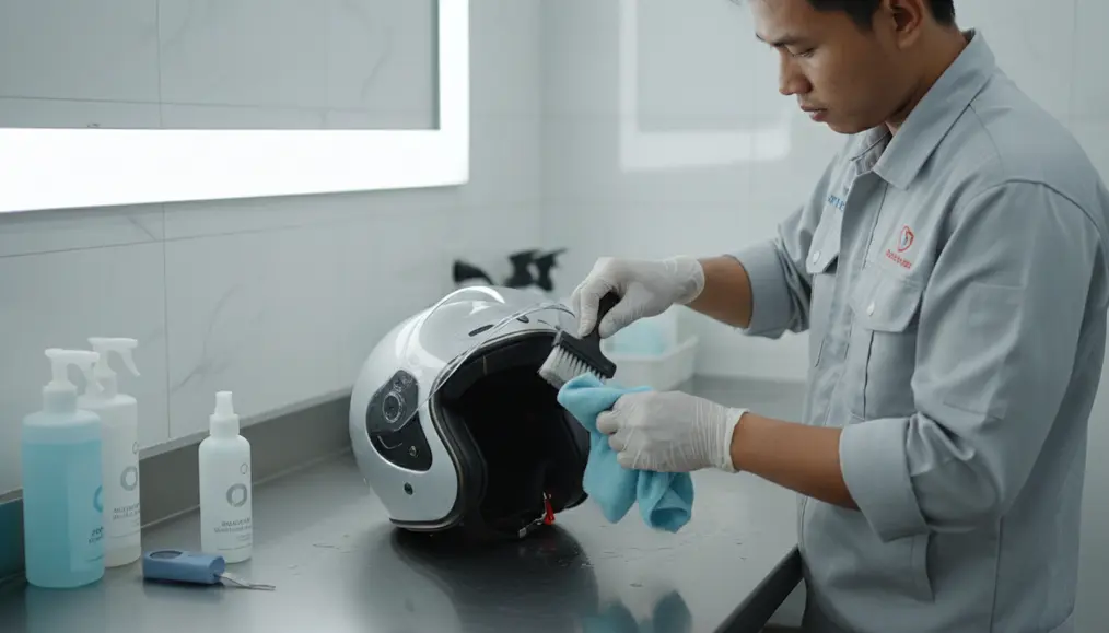 Proses Detailing Helm Branded yang Komprehensif