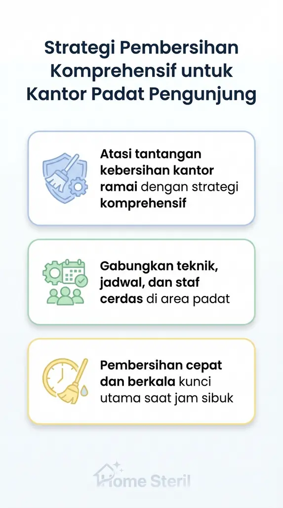 Strategi Pembersihan Komprehensif untuk Kantor Padat Pengunjung