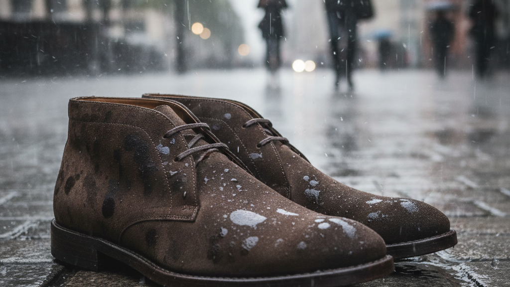 Cara Merawat Sepatu Kulit Suede di Musim Hujan