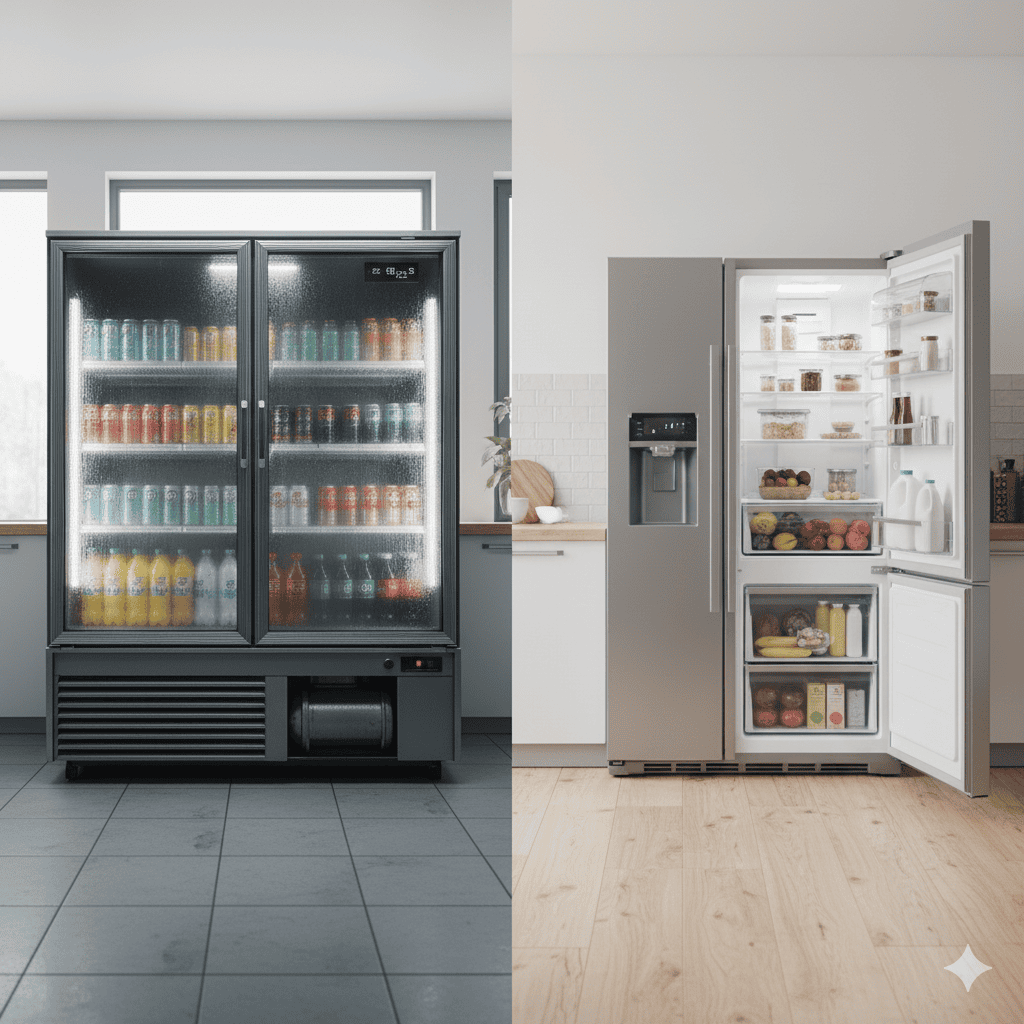 Perbedaan antara Chiller Showcase dan Kulkas Biasa dari Segi Desain dan Teknologi