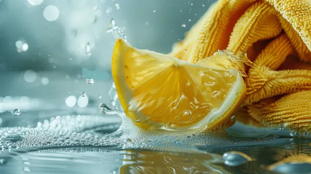 Membilas dan Memberi Aroma Segar (Opsional dengan Lemon)
