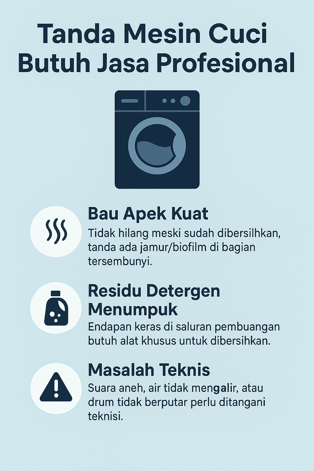 Tanda-Tanda Mesin Cuci Butuh Jasa Profesional