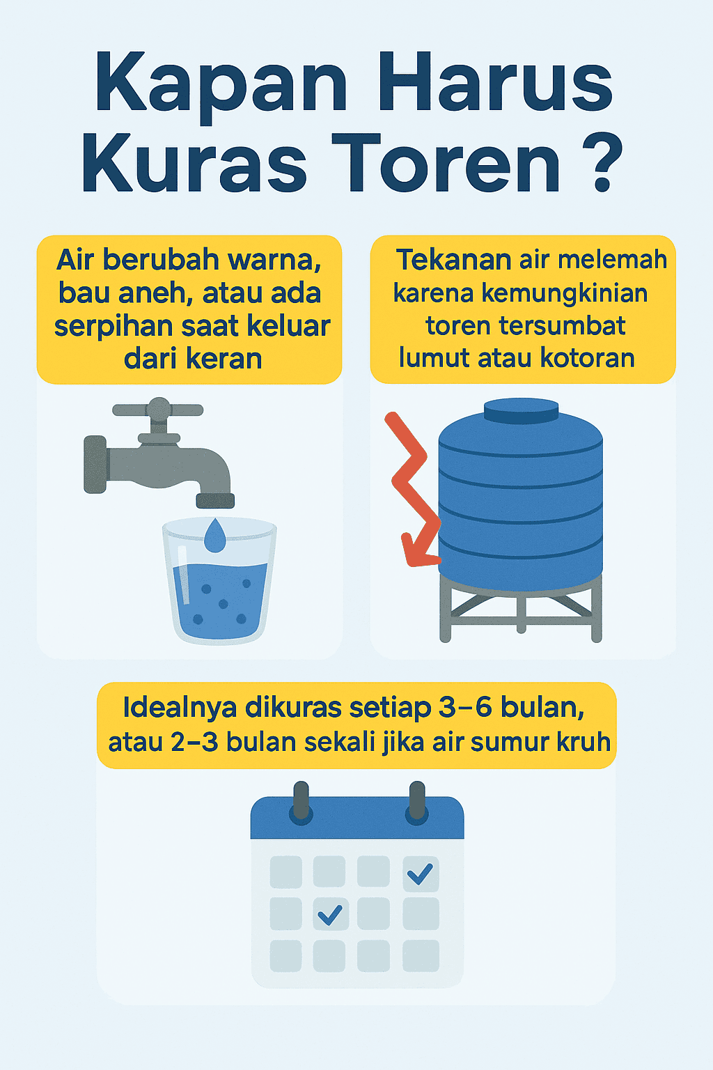 Infografik: Kapan Harus Kuras Toren?