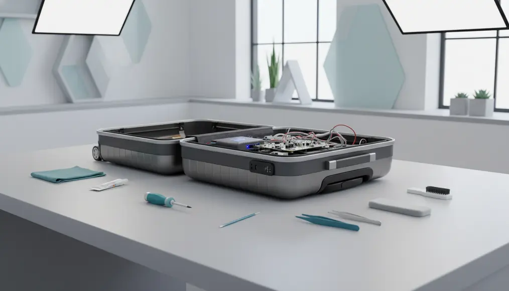 Reparasi Koper dengan Fitur Powerbank (Smart Luggage): Penanganan Komponen Elektronik
