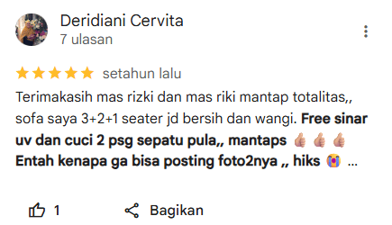 Rating Pelanggan Home Steril