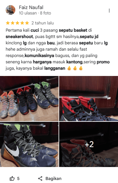 Rating Produk dalam Kit Sneakershoot