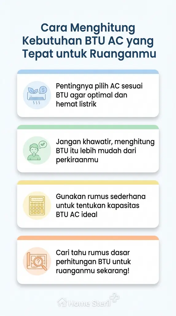 Cara Menghitung Kebutuhan BTU AC yang Tepat untuk Ruanganmu