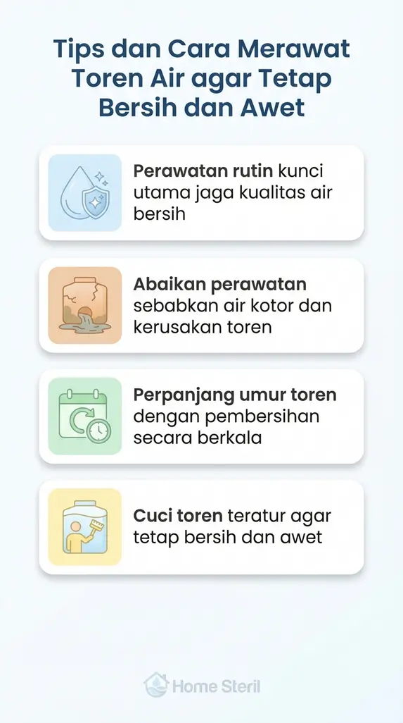 Tips dan Cara Merawat Toren Air agar Tetap Bersih dan Awet