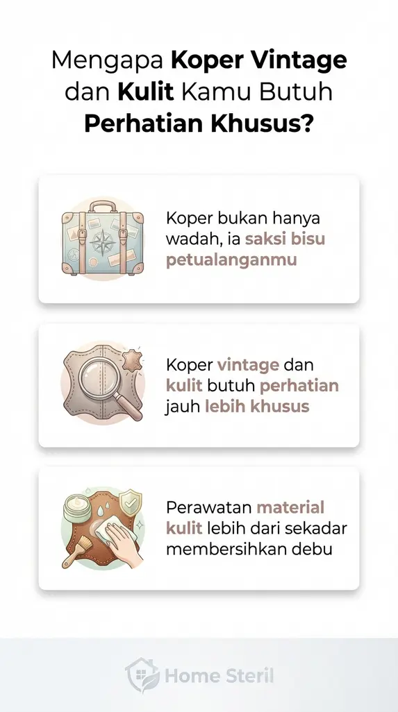 Mengapa Koper Vintage dan Kulit Kamu Butuh Perhatian Khusus?