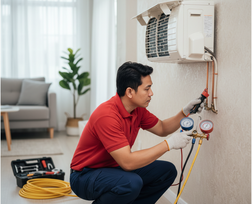 Pastikan Tidak Ada Kebocoran Freon