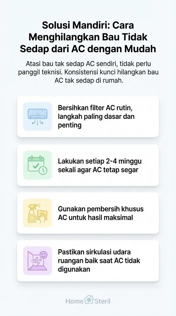 Solusi Mandiri: Cara Menghilangkan Bau Tidak Sedap dari AC dengan Mudah