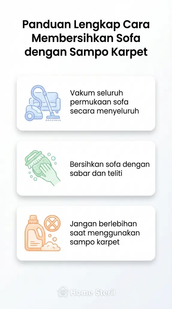 Panduan Lengkap Cara Membersihkan Sofa dengan Sampo Karpet