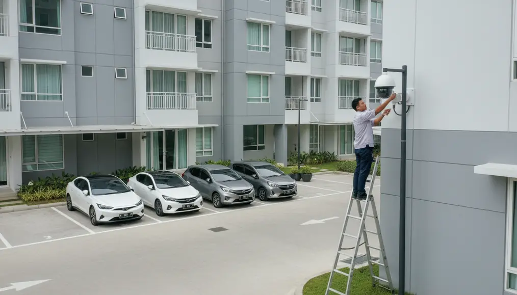Pertimbangan Pemasangan CCTV Outdoor untuk Area Parkir
