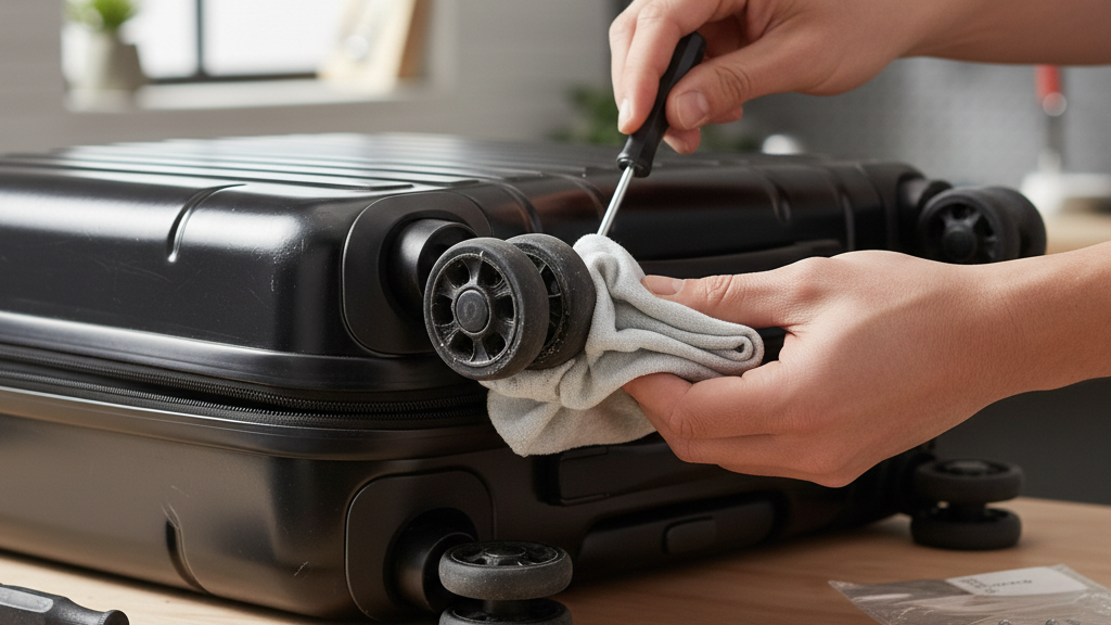 Membersihkan dan Melumasi Poros Roda