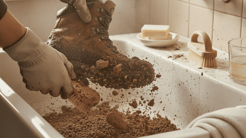 Bersihkan Debu dan Kotoran Awal