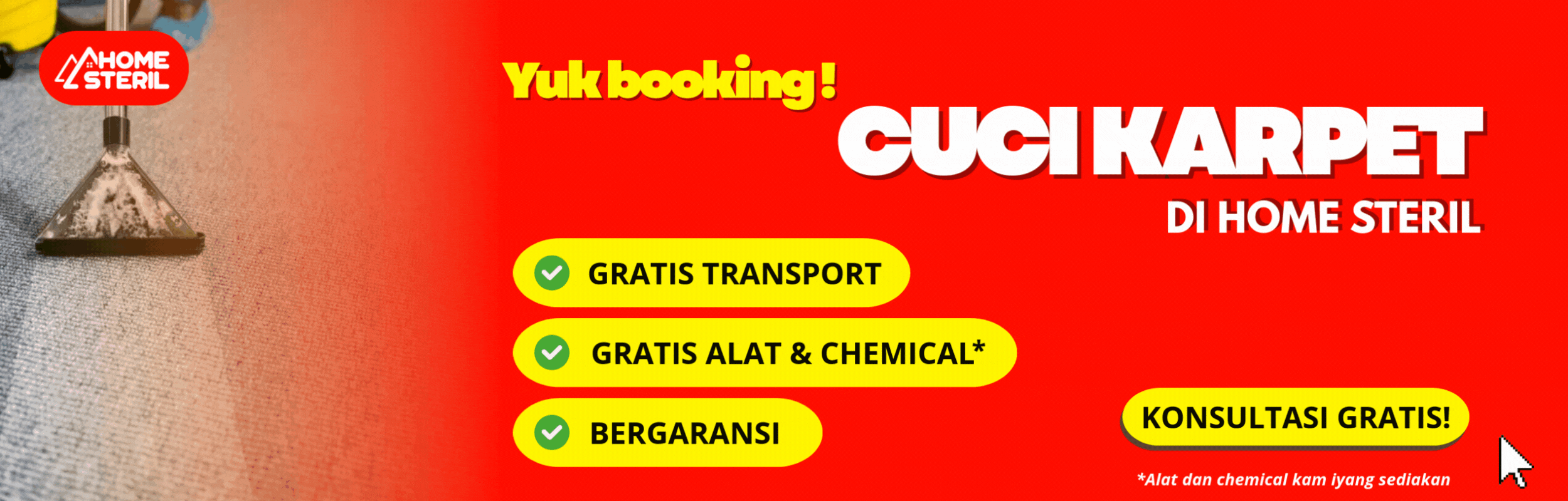 Teknisi profesional mengoperasikan mesin rotary sikat untuk cuci karpet wol - home-steril.com