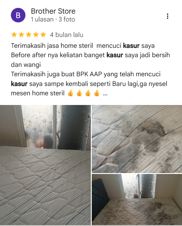 Testimoni Pelanggan Home Steril