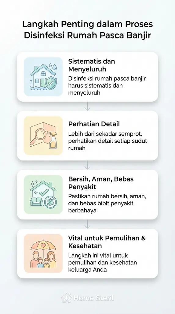Langkah Penting dalam Proses Disinfeksi Rumah Pasca Banjir