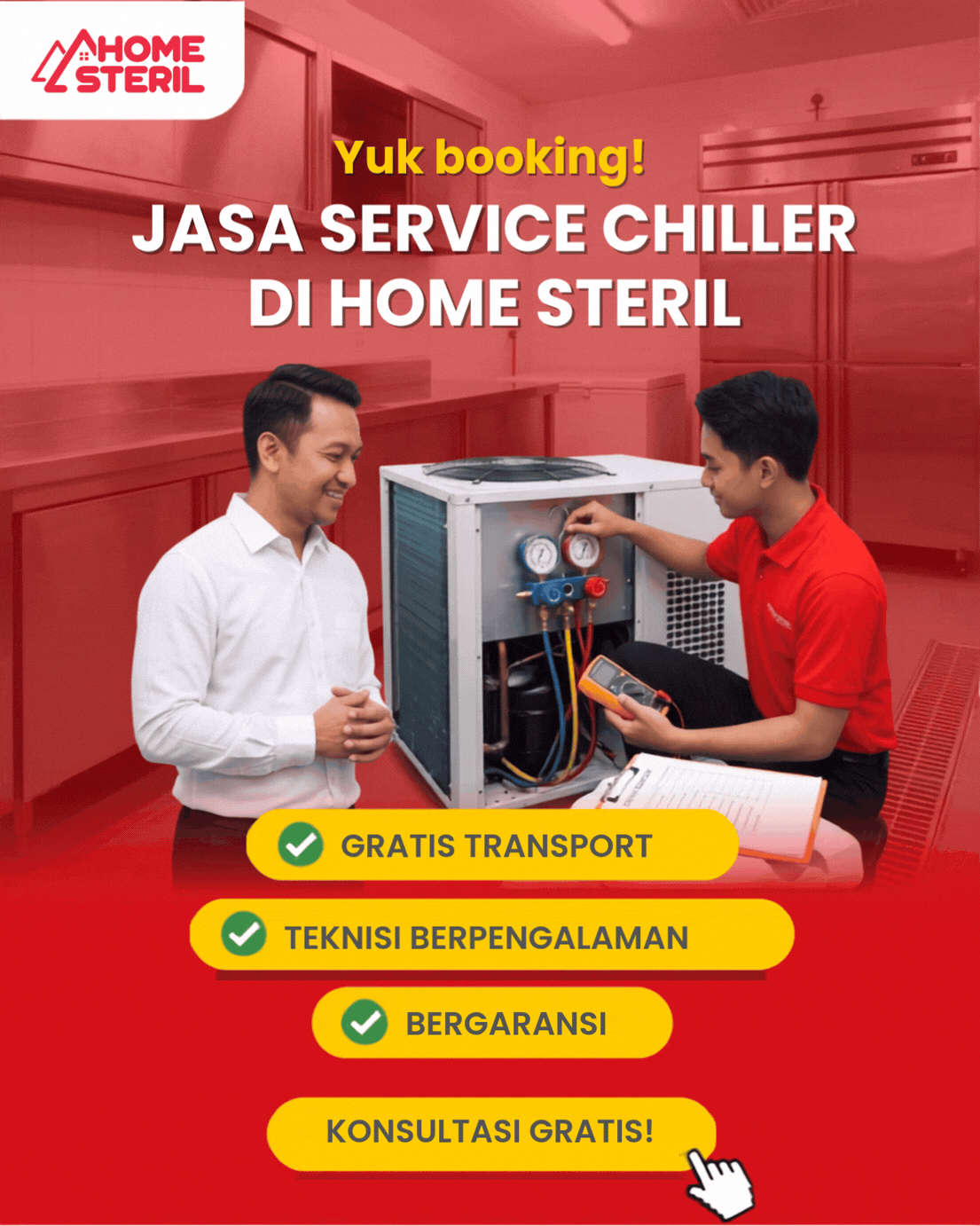 Jasa Service Chiller di Homesteril.com