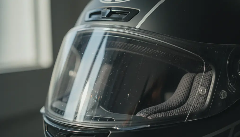 Mengapa Visor Helm Kamu Sering Mengalami Baret Halus dan Efek Pelangi?