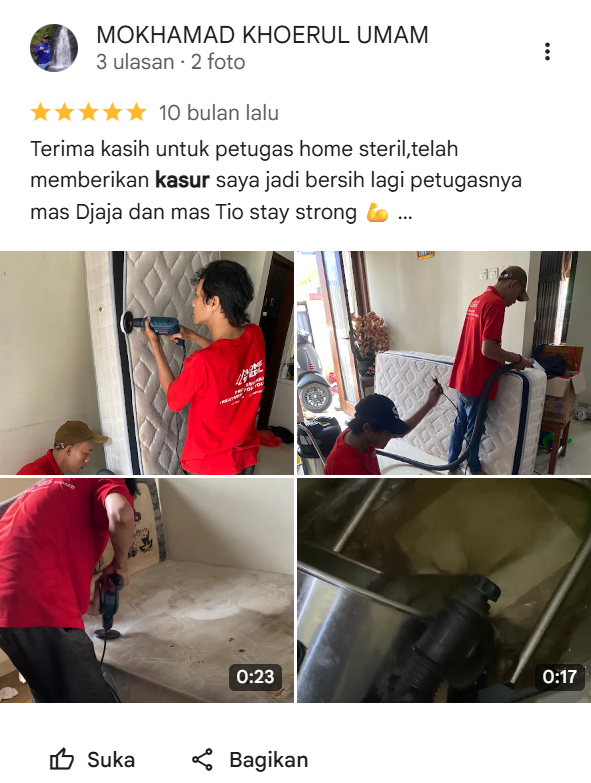 Testimoni Pelanggan Home Steril