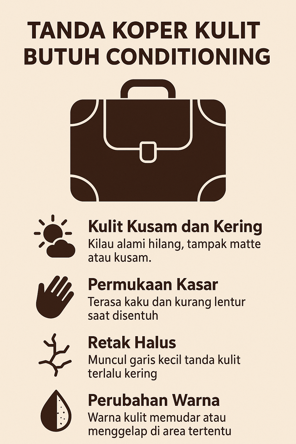 Tanda Koper Kulit Butuh Conditioning
