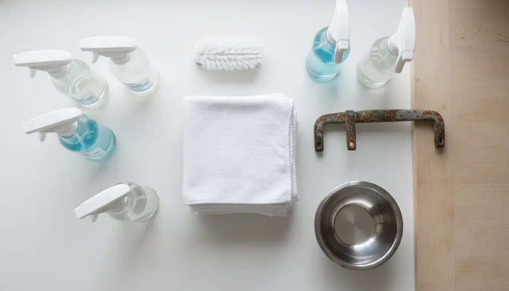 Persiapan Alat dan Bahan untuk Membersihkan Karat Handle Koper