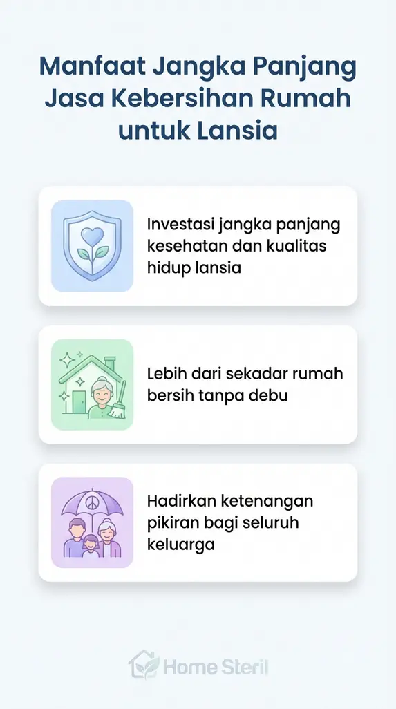 Manfaat Jangka Panjang Jasa Kebersihan Rumah untuk Lansia