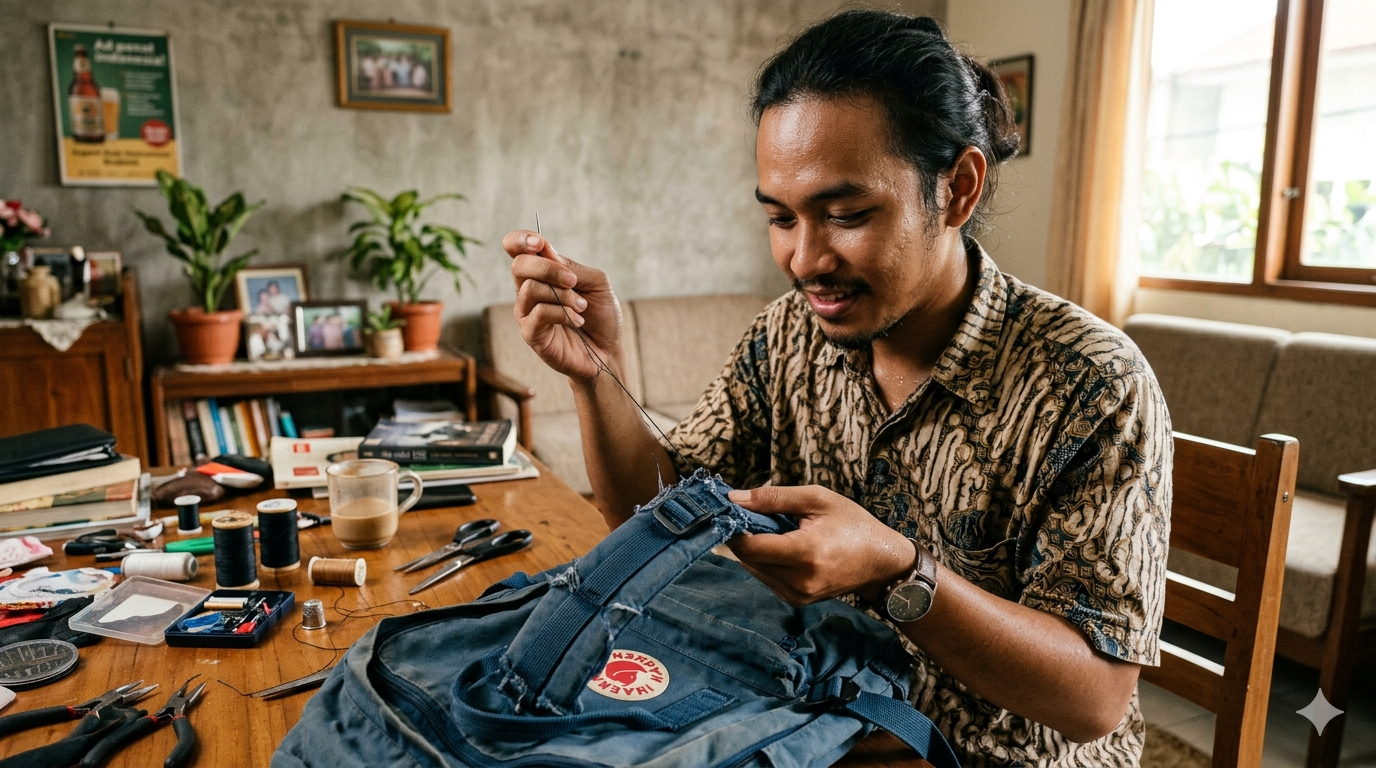 Kalau ingin menjahit sendiri: langkah dasar