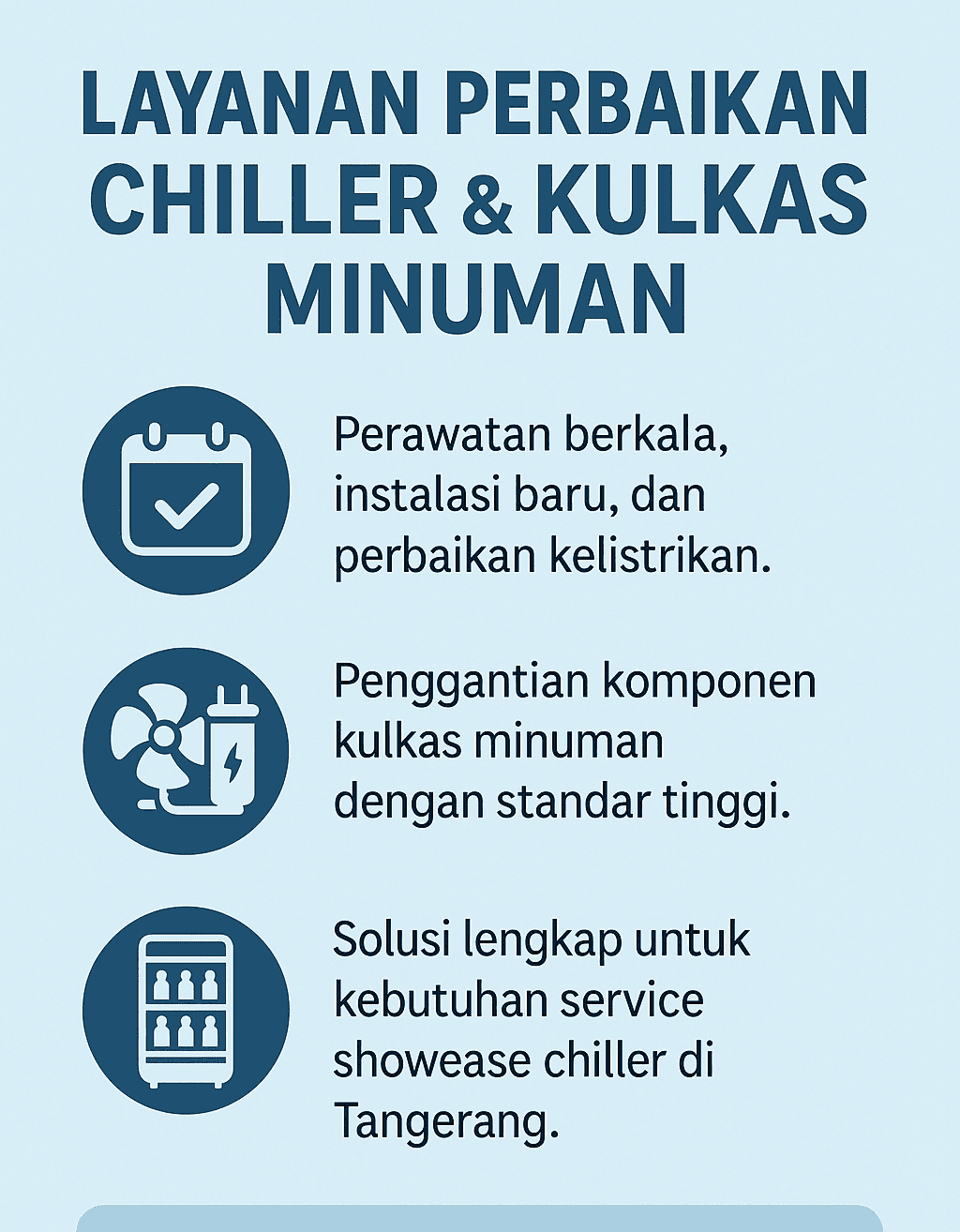 Infografik: Layanan Perbaikan Chiller dan Kulkas Minuman