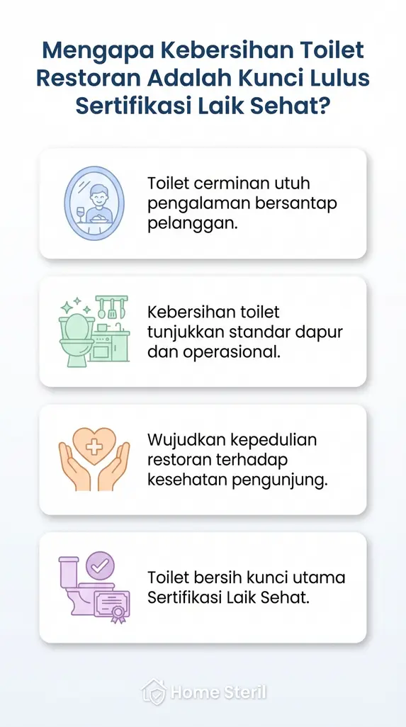 Mengapa Kebersihan Toilet Restoran Adalah Kunci Lulus Sertifikasi Laik Sehat?