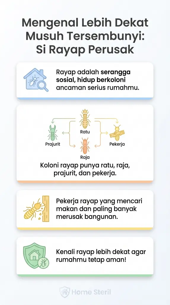 Mengenal Lebih Dekat Musuh Tersembunyi: Si Rayap Perusak
