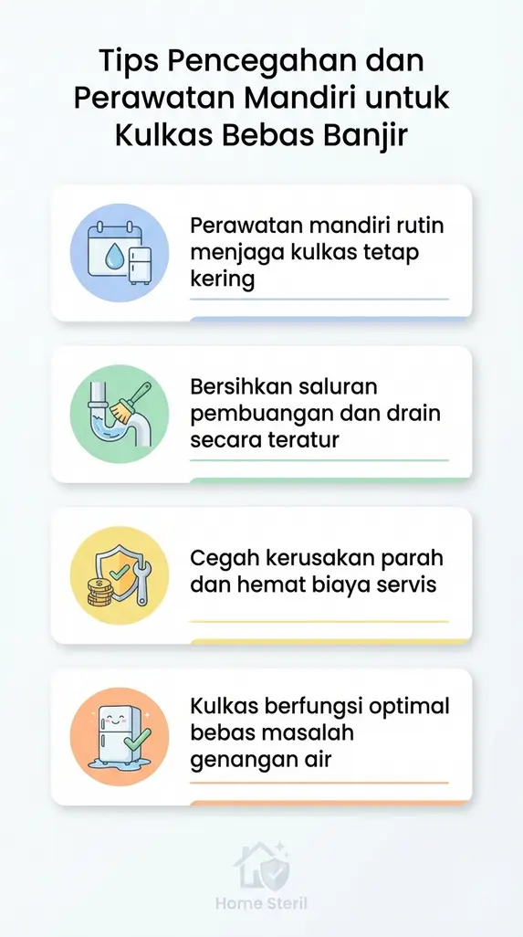 Tips Pencegahan dan Perawatan Mandiri untuk Kulkas Bebas Banjir