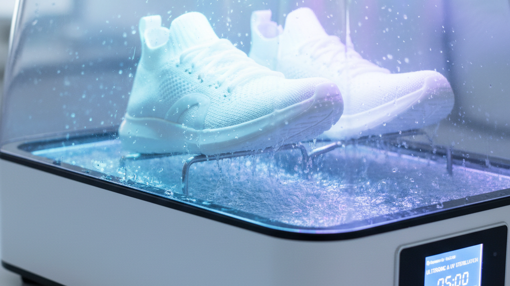 Cara Kerja Teknologi Ultrasonik dan UV Sterilization pada Sepatu