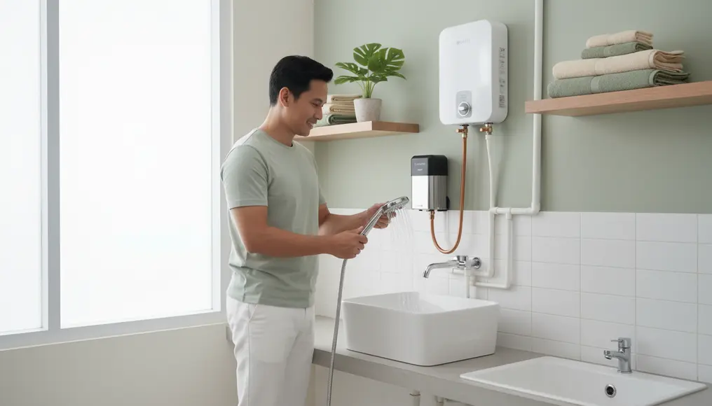 Cara Pasang Water Heater dengan Pompa Booster untuk Air Lemah