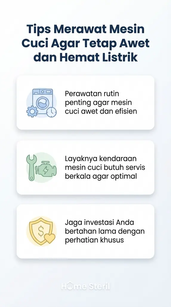 Tips Merawat Mesin Cuci Agar Tetap Awet dan Hemat Listrik