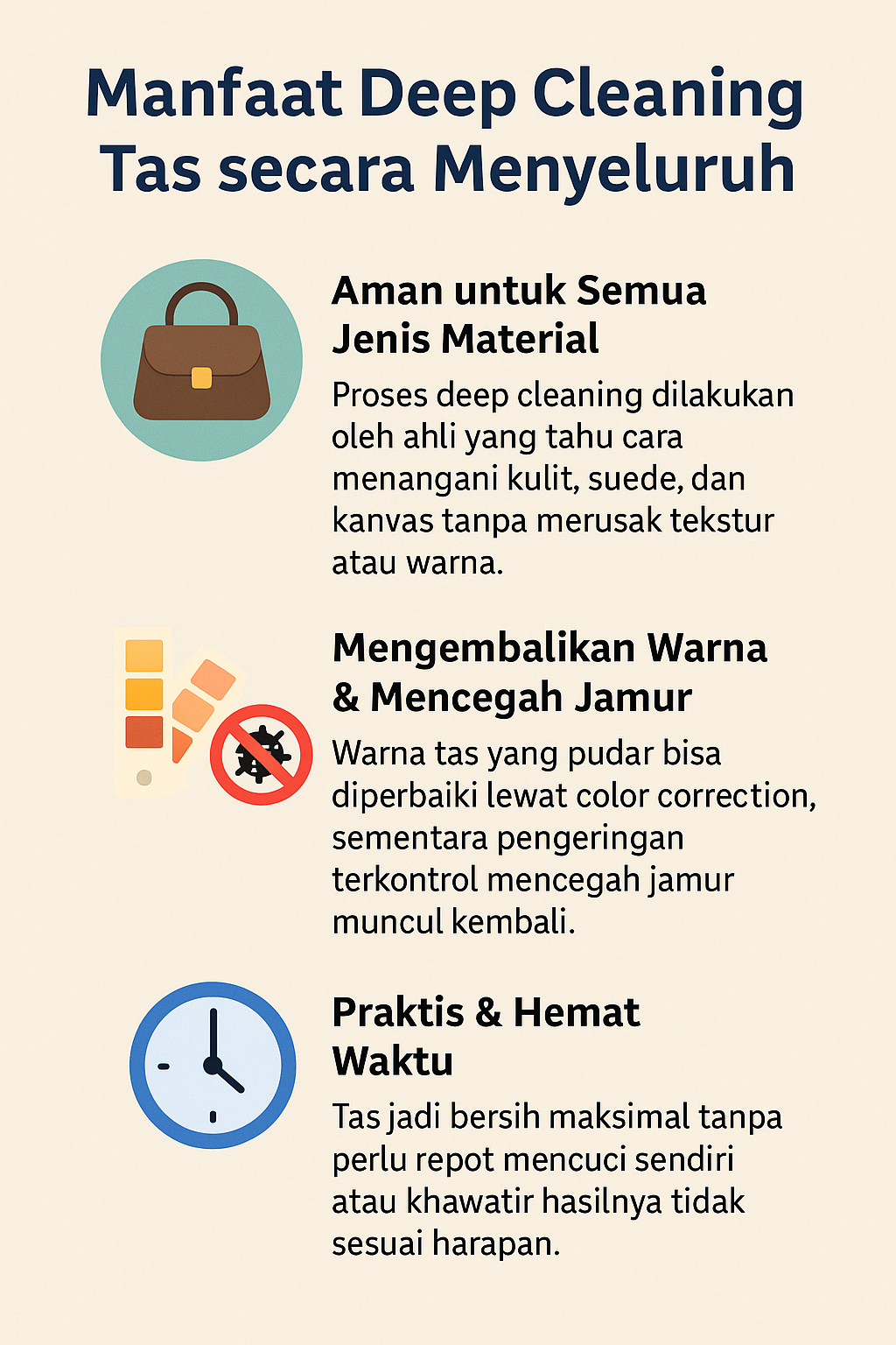 Manfaat Deep Cleaning Tas secara Menyeluruh